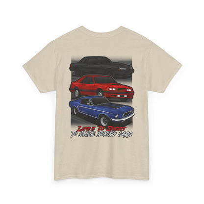 Mustang Generations/Vintage Car Graphic Tee
